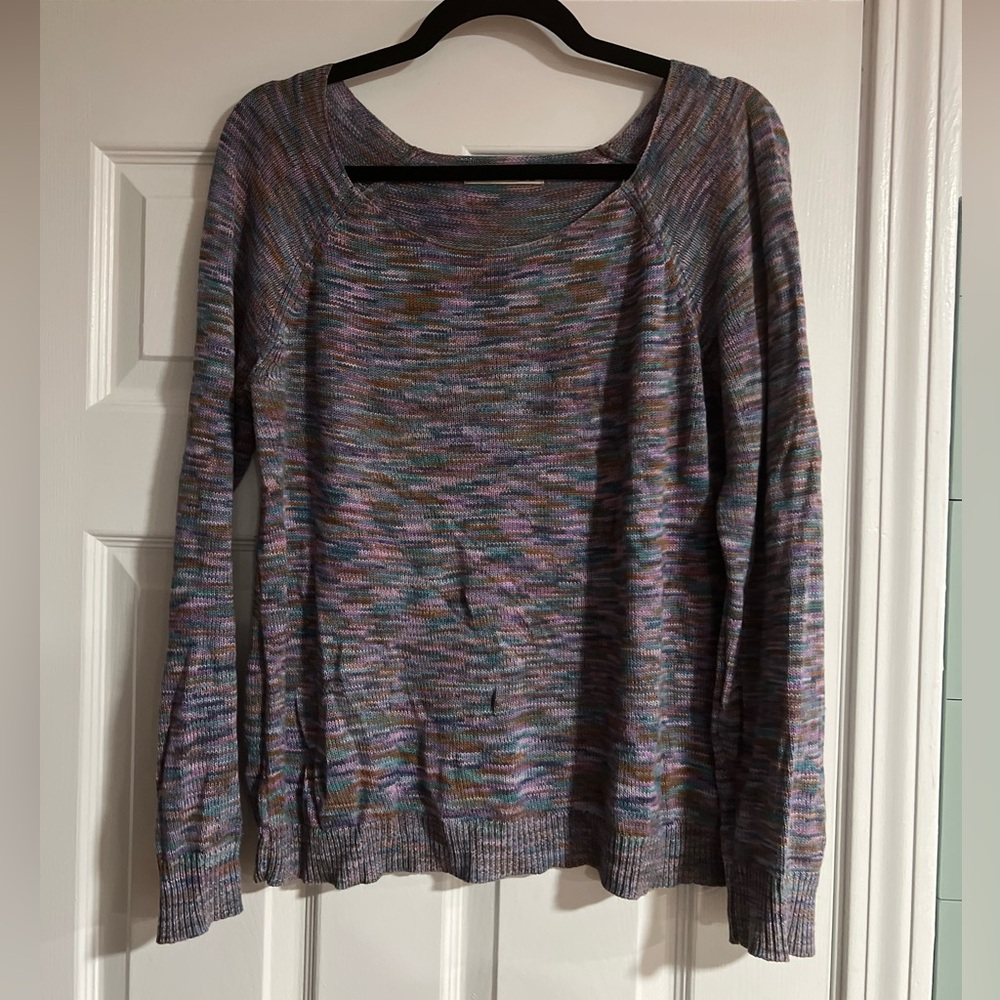 Purple Print Sweater